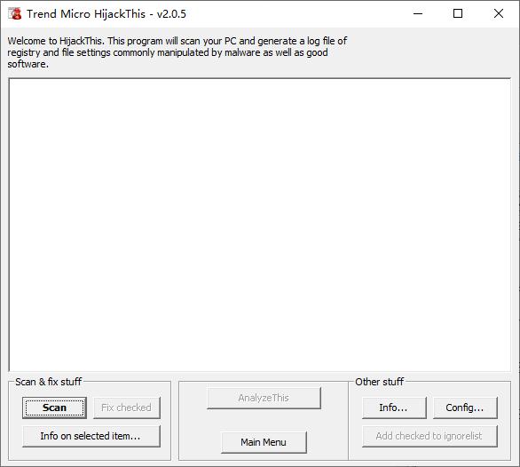 Trend Micro HijackThis下载,检测工具,安全防御