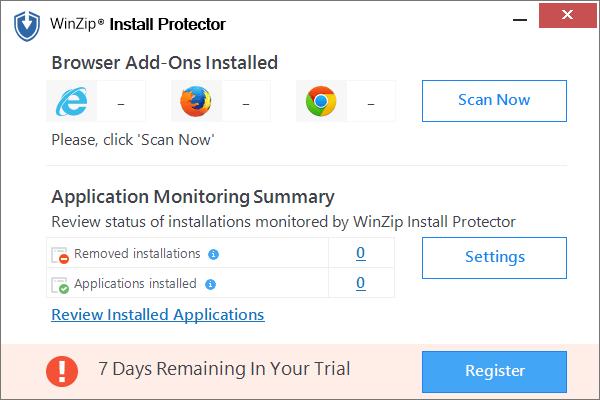 WinZip Install Protector下载,安装保护,安全防御